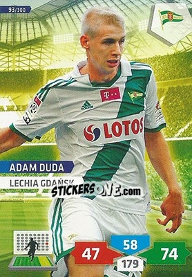 Sticker Adam Duda - T-Mobile Ekstraklasa 2013-2014. Adrenalyn XL n. 93 - Panini