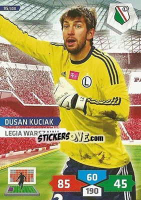 Figurina Dušan Kuciak - T-Mobile Ekstraklasa 2013-2014. Adrenalyn XL - Panini