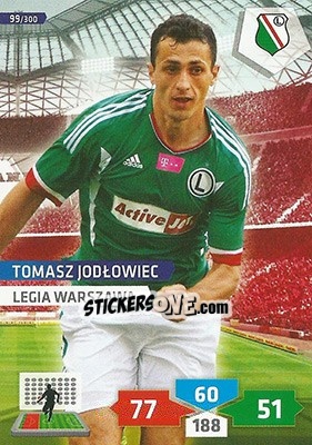 Figurina Tomasz Jodłowiec - T-Mobile Ekstraklasa 2013-2014. Adrenalyn XL - Panini