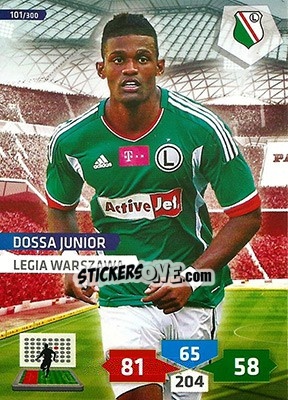Figurina Dossa Júnior - T-Mobile Ekstraklasa 2013-2014. Adrenalyn XL n. 101 - Panini