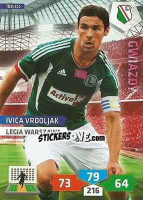 Sticker Ivica Vrdoljak - T-Mobile Ekstraklasa 2013-2014. Adrenalyn XL n. 108 - Panini
