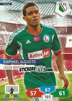 Sticker Raphael Augusto - T-Mobile Ekstraklasa 2013-2014. Adrenalyn XL n. 110 - Panini