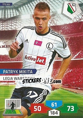 Sticker Patryk Mikita - T-Mobile Ekstraklasa 2013-2014. Adrenalyn XL n. 111 - Panini