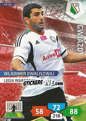 Sticker Wladimir Dwalishwili - T-Mobile Ekstraklasa 2013-2014. Adrenalyn XL n. 112 - Panini