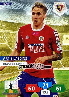 Sticker Artis Lazdiņš - T-Mobile Ekstraklasa 2013-2014. Adrenalyn XL n. 125 - Panini