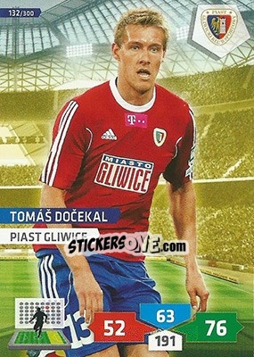 Sticker Tomáš Docekal - T-Mobile Ekstraklasa 2013-2014. Adrenalyn XL n. 132 - Panini