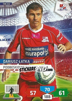 Sticker Dariusz Łatka - T-Mobile Ekstraklasa 2013-2014. Adrenalyn XL n. 138 - Panini