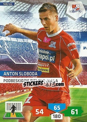Sticker Anton Sloboda - T-Mobile Ekstraklasa 2013-2014. Adrenalyn XL n. 140 - Panini