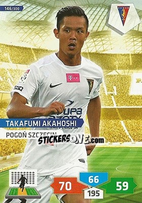 Sticker Takafumi Akahoshi - T-Mobile Ekstraklasa 2013-2014. Adrenalyn XL n. 146 - Panini