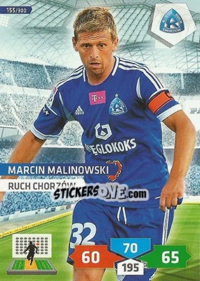Sticker Marcin Malinowski - T-Mobile Ekstraklasa 2013-2014. Adrenalyn XL - Panini