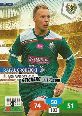 Cromo Rafał Grodzicki - T-Mobile Ekstraklasa 2013-2014. Adrenalyn XL n. 162 - Panini