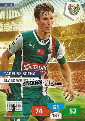 Sticker Tadeusz Socha - T-Mobile Ekstraklasa 2013-2014. Adrenalyn XL n. 165 - Panini