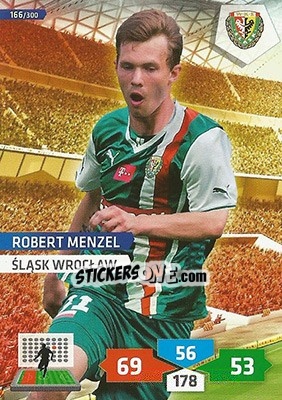 Sticker Robert Menzel - T-Mobile Ekstraklasa 2013-2014. Adrenalyn XL n. 166 - Panini