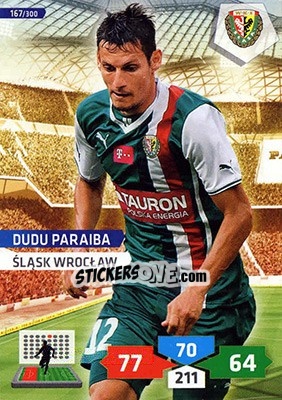 Sticker Dudu Paraíba - T-Mobile Ekstraklasa 2013-2014. Adrenalyn XL - Panini