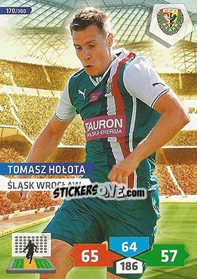 Sticker Tomasz Hołota - T-Mobile Ekstraklasa 2013-2014. Adrenalyn XL n. 170 - Panini