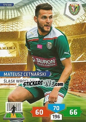 Sticker Mateusz Cetnarsk - T-Mobile Ekstraklasa 2013-2014. Adrenalyn XL n. 171 - Panini