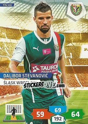 Sticker Dalibor Stevanovic - T-Mobile Ekstraklasa 2013-2014. Adrenalyn XL n. 176 - Panini