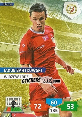 Sticker Jakub Bartkowski - T-Mobile Ekstraklasa 2013-2014. Adrenalyn XL n. 184 - Panini