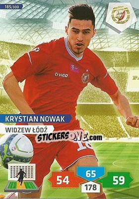 Sticker Krystian Nowak - T-Mobile Ekstraklasa 2013-2014. Adrenalyn XL - Panini