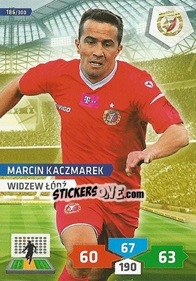 Sticker Marcin Kaczmarek - T-Mobile Ekstraklasa 2013-2014. Adrenalyn XL n. 186 - Panini