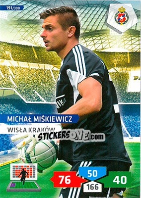 Sticker Michał Miśkiewicz - T-Mobile Ekstraklasa 2013-2014. Adrenalyn XL - Panini