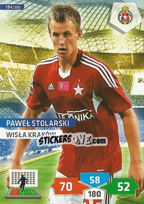 Cromo Paweł Stolarski - T-Mobile Ekstraklasa 2013-2014. Adrenalyn XL - Panini