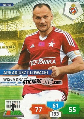 Sticker Arkadiusz Głowacki - T-Mobile Ekstraklasa 2013-2014. Adrenalyn XL n. 195 - Panini