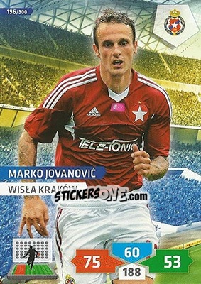 Sticker Marko Jovanovic - T-Mobile Ekstraklasa 2013-2014. Adrenalyn XL - Panini