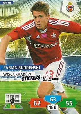 Cromo Fabian Burdenski - T-Mobile Ekstraklasa 2013-2014. Adrenalyn XL - Panini