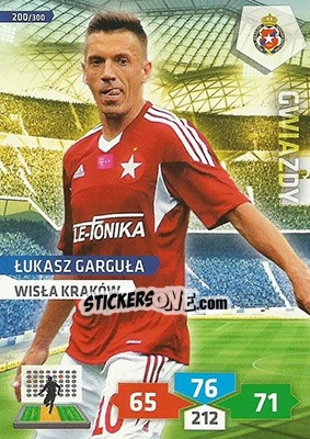 Figurina Lukasz Garguła - T-Mobile Ekstraklasa 2013-2014. Adrenalyn XL - Panini