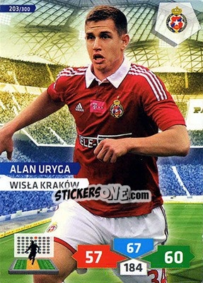 Sticker Alan Uryga - T-Mobile Ekstraklasa 2013-2014. Adrenalyn XL - Panini