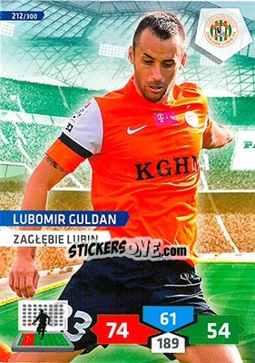 Sticker Ľubomír Guldan - T-Mobile Ekstraklasa 2013-2014. Adrenalyn XL n. 212 - Panini