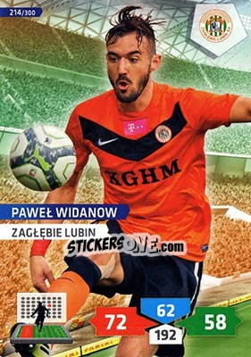 Sticker Paweł Widanow - T-Mobile Ekstraklasa 2013-2014. Adrenalyn XL n. 214 - Panini