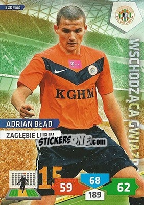 Sticker Adrian Błąd - T-Mobile Ekstraklasa 2013-2014. Adrenalyn XL n. 220 - Panini