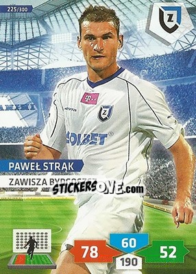 Sticker Paweł Strąk - T-Mobile Ekstraklasa 2013-2014. Adrenalyn XL n. 225 - Panini