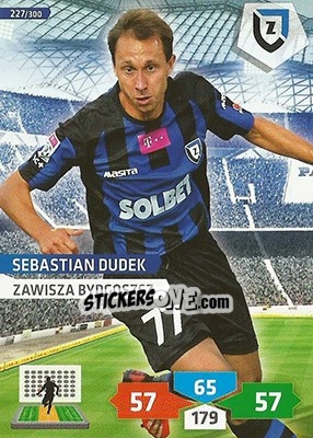 Sticker Sebastian Dudek - T-Mobile Ekstraklasa 2013-2014. Adrenalyn XL n. 227 - Panini