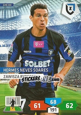 Sticker Hermes Neves Soares - T-Mobile Ekstraklasa 2013-2014. Adrenalyn XL n. 228 - Panini
