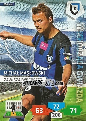 Sticker Michał Masłowski - T-Mobile Ekstraklasa 2013-2014. Adrenalyn XL n. 230 - Panini