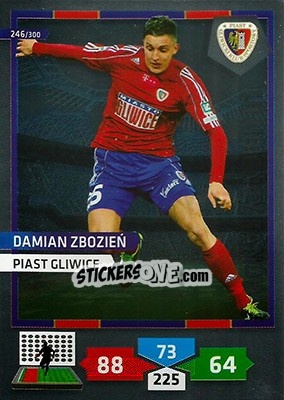 Sticker Damian Zbozień - T-Mobile Ekstraklasa 2013-2014. Adrenalyn XL n. 246 - Panini
