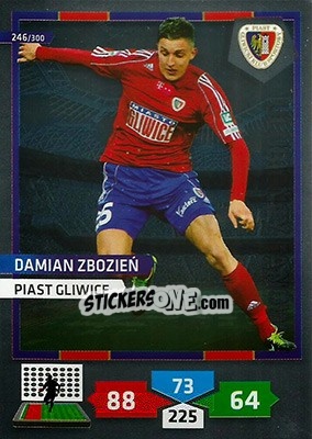 Cromo Damian Zbozień - T-Mobile Ekstraklasa 2013-2014. Adrenalyn XL - Panini