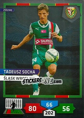 Sticker Tadeusz Socha - T-Mobile Ekstraklasa 2013-2014. Adrenalyn XL n. 253 - Panini
