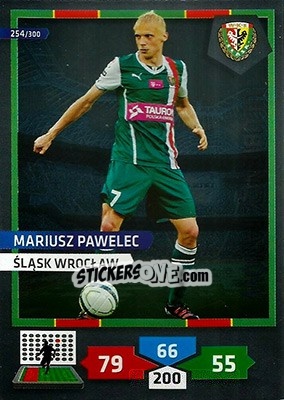 Sticker Mariusz Pawelec - T-Mobile Ekstraklasa 2013-2014. Adrenalyn XL n. 254 - Panini
