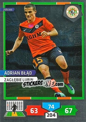 Sticker Adrian Błąd - T-Mobile Ekstraklasa 2013-2014. Adrenalyn XL n. 259 - Panini
