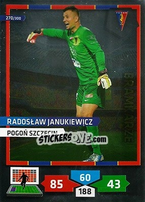 Sticker Radosław Janukiewicz - T-Mobile Ekstraklasa 2013-2014. Adrenalyn XL - Panini