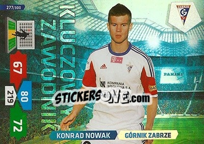 Sticker Konrad Nowak - T-Mobile Ekstraklasa 2013-2014. Adrenalyn XL n. 277 - Panini