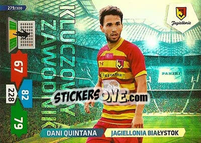 Sticker Dani Quintana - T-Mobile Ekstraklasa 2013-2014. Adrenalyn XL n. 279 - Panini