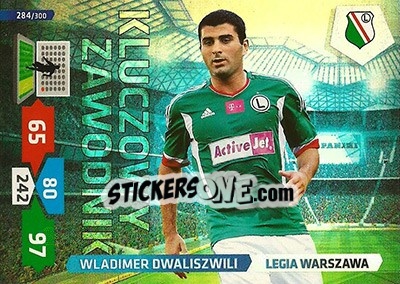 Sticker Wladimir Dwalishwili - T-Mobile Ekstraklasa 2013-2014. Adrenalyn XL n. 284 - Panini