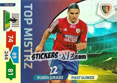 Sticker Rubén Jurado - T-Mobile Ekstraklasa 2013-2014. Adrenalyn XL n. 298 - Panini