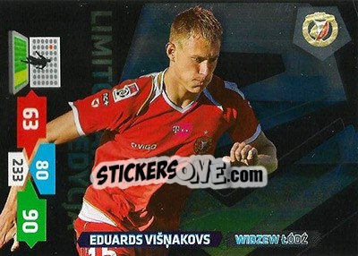 Sticker Eduards Višņakovs - T-Mobile Ekstraklasa 2013-2014. Adrenalyn XL n. LE-EV - Panini