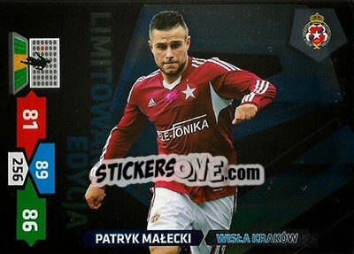 Sticker Patryk Małecki - T-Mobile Ekstraklasa 2013-2014. Adrenalyn XL n. LE-PM - Panini